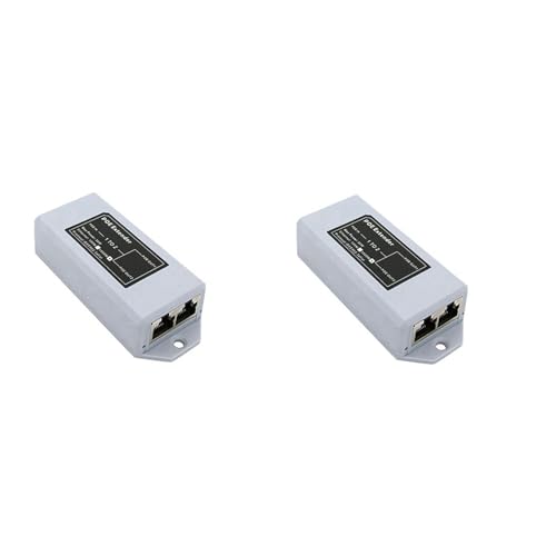 Bsowte 2 x 1 auf 2 POE-Extender 100 Mbps IEEE 802.3Af/bei Standard 48 V für NVR IP-Kamera, POE-Erweiterung 100 Meter für POE-Reichweite Bsowte 2 x 1 auf 2 POE-Extender 100 Mbps IEEE 802.3Af/bei Standard 48 V für NVR IP-Kamera, POE-Erweiterung 100 Meter für POE-Reichweite von Bsowte