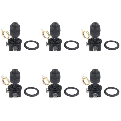 Bsowte 6 x Joystick-Potentiometer mit 4-Achsen-D400X-R2 5K Ohm 4D mit Tasten-Joystick mit Titelnummer 12001297 R2 5K von Bsowte