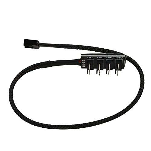 Bsowte PWM LüFter Hub, 4 Poliger Computer CPU/GehäUse LüFter Strom Versorgungs Multiplexer Anschluss Kabel Adapter für Computer KüHler LüFter Bsowte PWM LüFter Hub, 4 Poliger Computer CPU/GehäUse LüFter Strom Versorgungs Multiplexer Anschluss Kabel Adapter für Computer KüHler LüFter von Bsowte