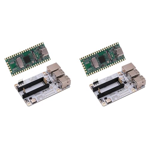 Bsowte RISC-V Milk-V Duo Entwicklungsplatine + USB-Hub-Erweiterungsplatine CV1800B, unterstützt Linux für IoT-Enthusiasten, DIY-Gamer, 2 Stück Bsowte RISC-V Milk-V Duo Entwicklungsplatine + USB-Hub-Erweiterungsplatine CV1800B, unterstützt Linux für IoT-Enthusiasten, DIY-Gamer, 2 Stück von Bsowte