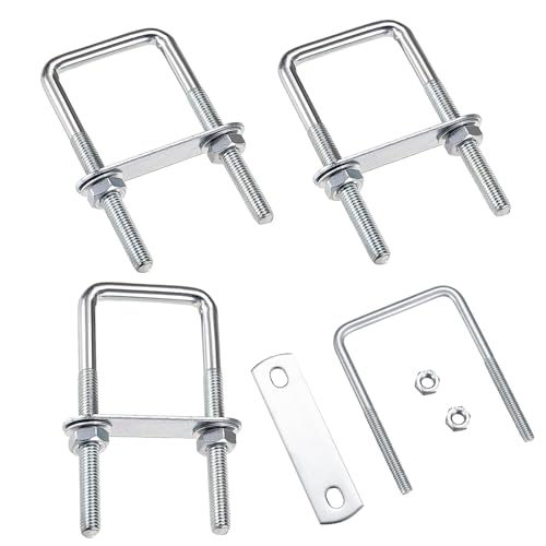 4 Stück M8 U-Bolzen, Bügelschraube 40x100 mm, U Bügel mit Gewinde, M8 Edelstahl U-Bolzen mit Mutter Rahmenplatte Unterlegscheibe, U Schrauben für Rohr Befestigung Auto Abschleppen 4 Stück M8 U-Bolzen, Bügelschraube 40x100 mm, U Bügel mit Gewinde, M8 Edelstahl U-Bolzen mit Mutter Rahmenplatte Unterlegscheibe, U Schrauben für Rohr Befestigung Auto Abschleppen von Bssowe