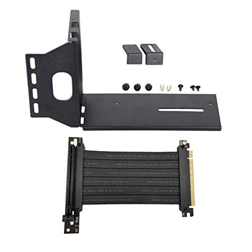 Jaimenalin Vertikaler GPU Stand Bild Karten Halter mit PCI Express VerllNgerungs Kabel Feste GPU PCI-E Eingebaute Vertikale Halterung von Bstepompre