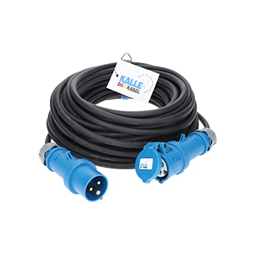 KALLE DAS KABEL CEE Verlängerungskabel 230V Campingkabel - Hochwertige Campingleitung für Wohnwagen & Wohnmobile - Outdoor Caravan-Stromkabel mit Schutzart IP44 - H07RN-F 3G 2,5mm² 10 Meter von KALLE DAS KABEL