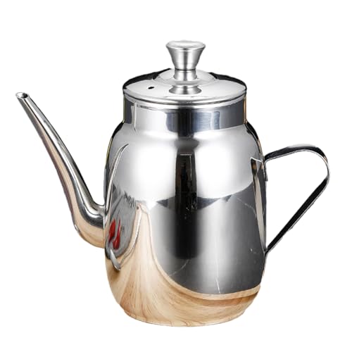 Auslaufsicherer Ölspender, Mehrzweck-Behälter, Metall-Ölkanne aus Edelstahl, Ölbehälter für Saucen und Gewürze Auslaufsicherer Ölspender, Mehrzweck-Behälter, Metall-Ölkanne aus Edelstahl, Ölbehälter für Saucen und Gewürze von Btgghytr