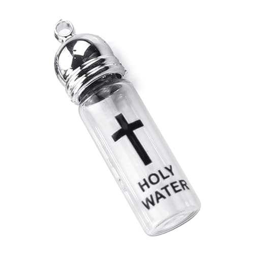 Btgghytr Langlebige Weihwasserflasche Glasbehälter für Weihwasser mit dem trendigen Deckel für religiöse Praktiken und geben von Btgghytr