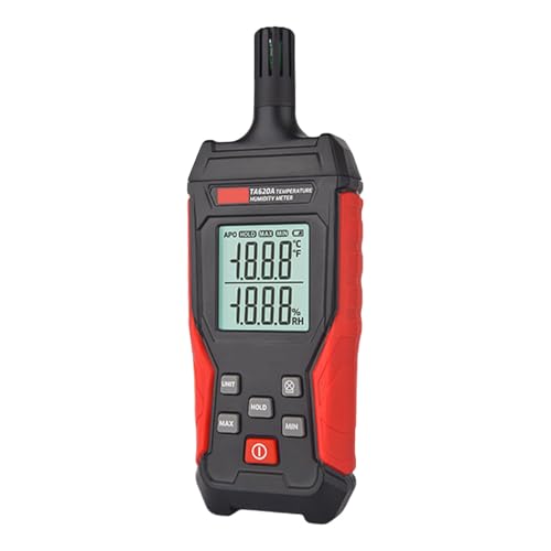 Digitaler Temperatur-Feuchtigkeits-Detektor, Monitore, Handhygrometer, Thermometer mit Hintergrundbeleuchtung, Datenspeicherung, hohe Genauigkeit, Luftfeuchtigkeits-Detektor von Btgghytr