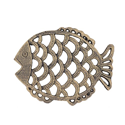 Eisen-Untersetzer für sicheres Kochen und Tischdekoration, Geschirrmatte, dekoratives Metall-Pad für die Küche von Btgghytr