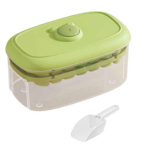 Eiswürfelbereiter mit einfachem Entform-Design, für 56 Würfel, doppellagig, Gefrierfach für Cocktails, Kaffee, Küche von Btgghytr