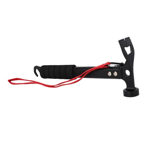 Multifunktionaler Zeltpfahl, ergonomischer Aluminiumhammer mit Schwammgriff, für Camping, Wandern, Outdoor-Zubehör, leichtes Zelt von Btgghytr