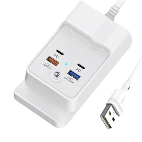 USB Hub Mit 4 Ladeanschlüssen Erweitert Die Lademöglichkeiten Mit 2 USB 2 Typ C Ausgängen 139 cm Kabel Unterstützt 5 V Aufladung USB Hub Mit 4 Ladeanschlüssen Erweitert Die Lademöglichkeiten Mit 2 USB 2 Typ C Ausgängen 139 cm Kabel Unterstützt 5 V Aufladung von Btgghytr