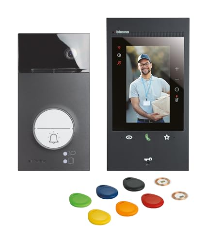BTICINO, Flex‘ONE-Set Classe 300EOS with Netatmo in Schwarz & Linea 3000 in Schwarz, smarte Wi-Fi-Video-Innenstelle mit integrierter Alexa, 5"-Touchscreen, App Home+Security, 2-Draht-Technik, 363926 BTICINO, Flex‘ONE-Set Classe 300EOS with Netatmo in Schwarz & Linea 3000 in Schwarz, smarte Wi-Fi-Video-Innenstelle mit integrierter Alexa, 5"-Touchscreen, App Home+Security, 2-Draht-Technik, 363926 von Bticino