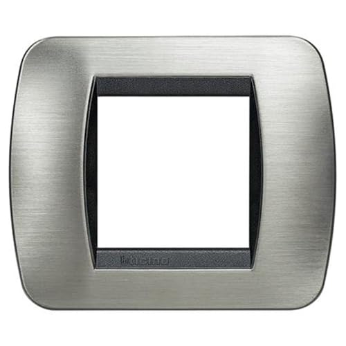BTICINO L4802ACS - LIVING INT - PLACCA 2P ACCIAIO SPAZZOLATO BTICINO L4802ACS - LIVING INT - PLACCA 2P ACCIAIO SPAZZOLATO von Bticino