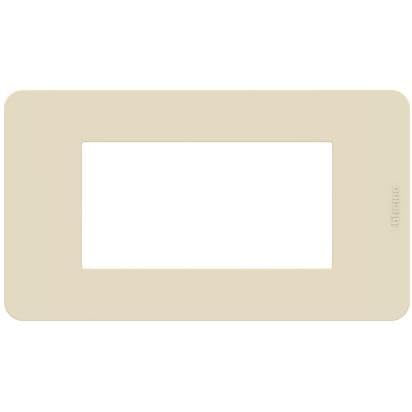 BTICINO MatixGO Platte aus Technopolymer Elfenbein JA4804TI Platte MatixGO 4 Module von Bticino