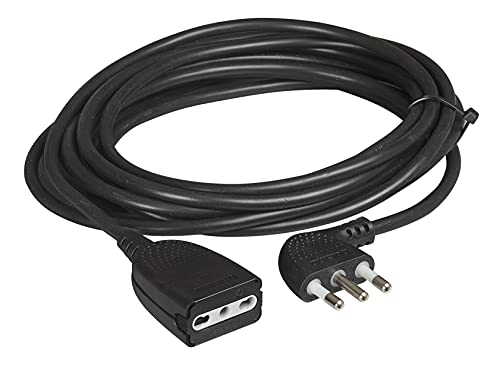 BTicino 2528N Haushalts-Verlängerungskabel mit 16-A-Stecker und 10/16-A-Bypass-Buchse, 5 Meter, 4000 W, 250 V, Schwarz BTicino 2528N Haushalts-Verlängerungskabel mit 16-A-Stecker und 10/16-A-Bypass-Buchse, 5 Meter, 4000 W, 250 V, Schwarz von Bticino