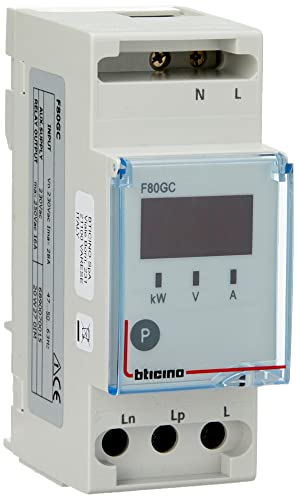 Bticino F80GC Serie BTDIN Steuerungsmodoul für vorrangige Lasten, Grau von Bticino