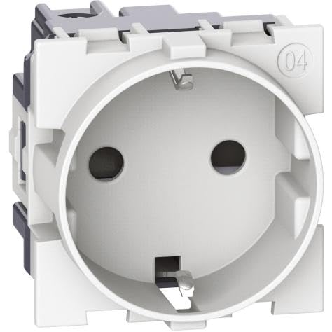 Bticino KW4141 Weiß 2P+TT 16A Living Now 2 Module von Bticino