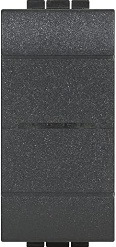 Bticino L4003C Livinglight Wechselschalter angeschlossen, Anthrazit von Bticino