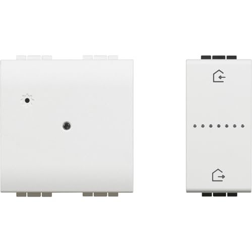 Bticino L4510C Gateway Lichtsteuerung, intelligente Rollläden, Steckdosen mit App Control oder Sprache, Szenario-Befehl Wireless EIN-oder Ausstieg inklusive, Smart Home, LivingLight, Weiß, Normale von Bticino