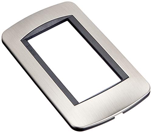 Bticino L4804ACS Livinglight Schalterplatte, 4 m, gebürsteter Stahl, Anthrazit von Bticino