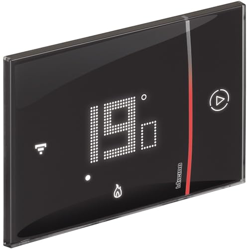 Bticino Smarther2 WiFi-Thermostat mit Netatmo SXG8002, Einbau, Schwarz von Bticino