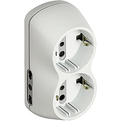 Bticino s3614d Adapter B4, 2 Steckdosen 10/16 A und 2 Steckdosen P30, Stecker 16 A, weiß von Bticino