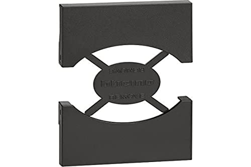 Bticino KG03 Abdeckung Living Now to apply to apply to standard Italy/Germany Socket P40 (Art. KG4140A16, KG4140A16F) - 2 Module, schwarz von Bticino