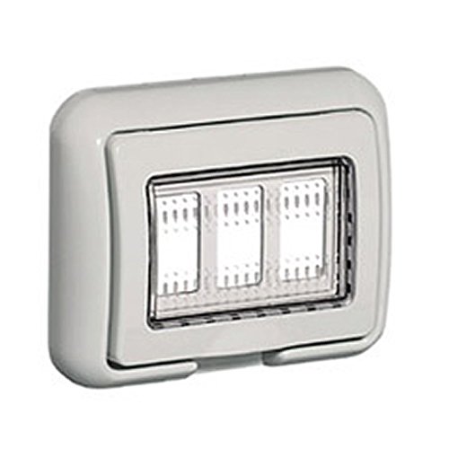 Schalter mit 3 Modulen Idrobox IP55 für die Magic Matix 25603 Serie Schalter mit 3 Modulen Idrobox IP55 für die Magic Matix 25603 Serie von Bticino