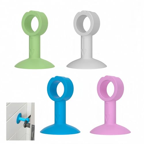 Türschalldämpfer-Pad, kein Bohren, Stoßstangenschutz für Griffe, starke Saugkraft, Geräuschreduzierung, passend für alle Arten (verschiedene Formen, Wände, flexibles, waschbares Silikon), universelle von Btolin