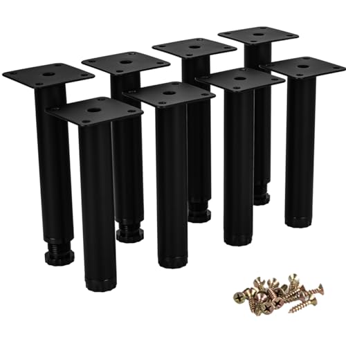 Btowin VCF 12cm Verstellbar Möbelfüße, 8 Stück Höhenverstellbar Metall Konisch DIY Ersatz Tischbeine Stützfüße für Sofa Couch Schrank Bett Küche Btowin VCF 12cm Verstellbar Möbelfüße, 8 Stück Höhenverstellbar Metall Konisch DIY Ersatz Tischbeine Stützfüße für Sofa Couch Schrank Bett Küche von Btowin VCF