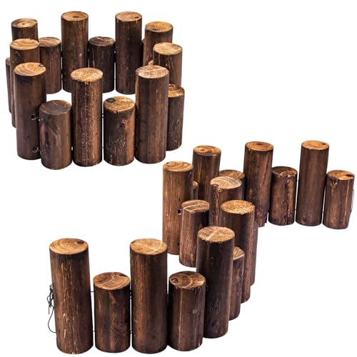 Rollborder Flexibler Holzzaun, Btowin VCF 2 Stück Massivholz Gartenzaun Rasenkanten Kiefernholz Beeteinfassung Beetumrandung Gartenpalisade Zuschneidbar Dekorieren Umzäunung, Gesamtlänge: 180cm Rollborder Flexibler Holzzaun, Btowin VCF 2 Stück Massivholz Gartenzaun Rasenkanten Kiefernholz Beeteinfassung Beetumrandung Gartenpalisade Zuschneidbar Dekorieren Umzäunung, Gesamtlänge: 180cm von Btowin VCF