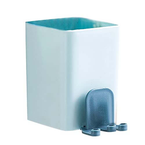 Zahnpastahalter mit Saugnapf Wandhalterung Kunststoff Befestigter Badezimmer Caddy für Elektrischer Bürste Zahnbürsten Rasier (Blau) von Btruely