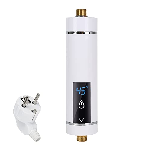Btstil Mini Durchlauferhitzer Elektronischer Durchlauferhitzer, Mini Instant Warmwasserbereiter 3,5kW Durchlauferhitzer Dusche für Badezimmer Küche von Btstil