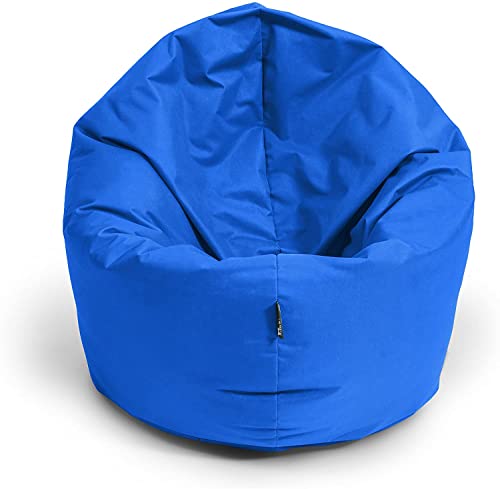 BuBiBag - 2in1 Sitzsack XXL, Sitzsack für Kinder & Erwachsene - Outdoor Sitzsäcke Indoor Beanbag - Sitzkissen für Kinder und Erwachsene (155 cm, Blau) von BuBiBag