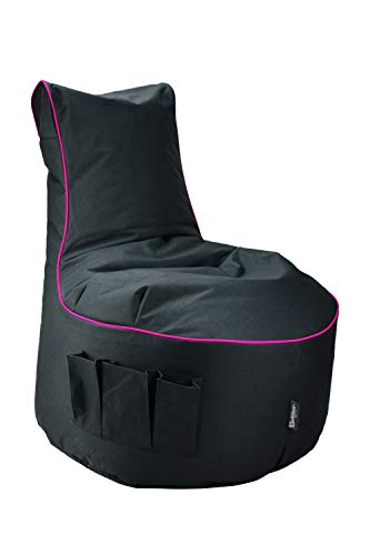 BuBiBag Maverick Gaming Sitzsack | Ausgang | Seitentaschen für Controller | Ergonomisches Design | Entertainment Gamer Sessel (Purple lila) von BuBiBag