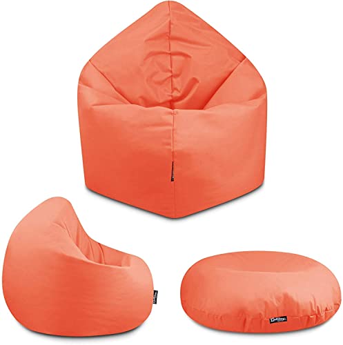 BuBiBag Riesensitzsack, Sitzsack für Erwachsene - Outdoor Sitzsäcke Indoor Beanbag - Sitzkissen für Kinder und Erwachsene (155 cm, Lachs) von BuBiBag
