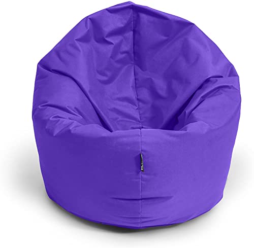 BuBiBag Sitzsack XXL, Sitzsack für Kinder & Erwachsene - Outdoor Sitzsäcke Indoor Beanbag - Sitzkissen für Kinder und Erwachsene (155 cm, Lila) von BuBiBag
