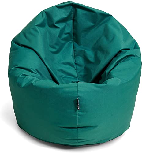 BuBiBag Sitzsack XXL, Sitzsack für Kinder & Erwachsene - Outdoor Sitzsäcke Indoor Beanbag - Sitzkissen für Kinder und Erwachsene (155 cm, Petrol) von BuBiBag