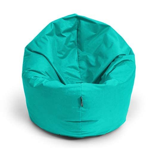 BuBiBag Sitzsack XXL, Sitzsack für Kinder & Erwachsene - Outdoor Sitzsäcke Indoor Beanbag - Sitzkissen für Kinder und Erwachsene (155 cm, Türkis) von BuBiBag