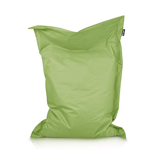 BuBiBag XXL Sitzsack, Outdoor Sitzsäcke für Kinder und Erwachsene, Bodenkissen Beanbag Fatboy wetterfest (Lime 170x145cm) von BuBiBag