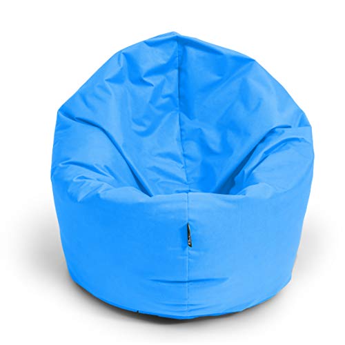 BuBiBag Sitzsack 2 in 1 Funktion Sitzkissen mit EPS Styroporfüllung 32 Farben Bodenkissen Kissen Sessel Sofa (125cm, Königsblau) von BuBiBag