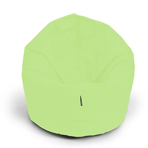 BuBiBag Sitzsack 2-in-1 Funktionen mit Füllung Pastellfarben Sitzkissen Bodenkissen Kissen Sessel BeanBag (125cm, Lime) von BuBiBag