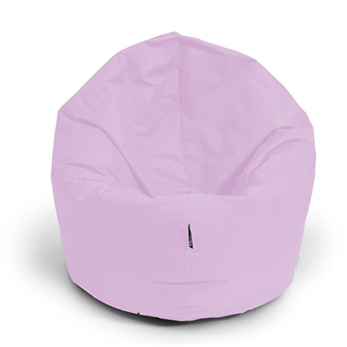 BuBiBag Sitzsack 2-in-1 Funktionen mit Füllung Pastellfarben Sitzkissen Bodenkissen Kissen Sessel BeanBag (145cm, puderflieder) von BuBiBag