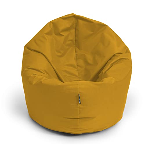 BuBiBag Sitzsack für Kinder & Erwachsene - Indoor und OutdoorSitzsäcke, Sitzkissen oder als Gaming Sitzsack, geliefert mit Füllung (125 cm Durchmesser, Sand) von BuBiBag