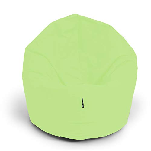 BuBiBag Sitzsack XXL, Sitzsack XXL für Erwachsene - XXL Sitzsäcke, Sitzkissen oder Gaming Sitzsack, geliefert mit Füllung (145 cm Durchmesser, Lime) von BuBiBag