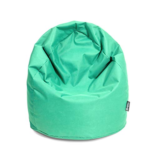 BuBiBag Sitzsack für Kinder in Tropfenform mit ÖKOTEX 100 - Outdoor Sitzsack oder als Indoor Gaming Sitzsack, Kindersitzsack für das Kinderzimmer, gefüllt mit EPS-Perlen (Pacific) von BuBiBag