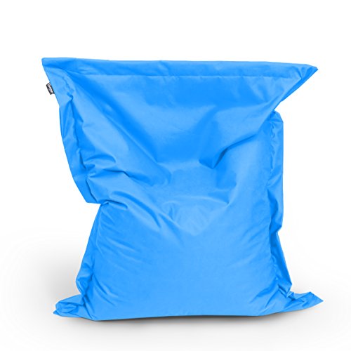 BuBiBag Sitzsack - rechteckiges Bodenkissen - 145x100 cm in 32 versch. Farben - Beanbag für Indoor und Outdoor (königsblau) von BuBiBag