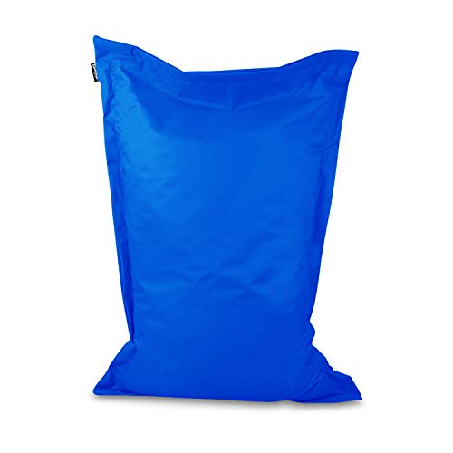 BuBiBag Sitzsack - rechteckiges Bodenkissen in 28 Farben und 7 Varianten - Outdoor Sitzsäcke Indoor Beanbag für Kinder und Erwachsene (Blau-170x150 cm) von BuBiBag