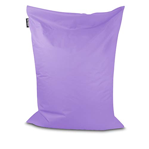 BuBiBag Sitzsack - rechteckiges Bodenkissen in 28 Farben und 7 Varianten - Outdoor Sitzsäcke Indoor Beanbag für Kinder und Erwachsene (Flieder-170x150 cm) von BuBiBag