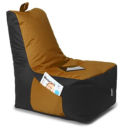BuBiBag Sitzsack für Kinder und Erwachsene, Gaming Sitzsäcke mit Füllung für das Kinderzimmer, Zockersessel für groß und klein | XXL ChillBag, Sand von BuBiBag