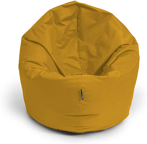 BuBiBag Sitzsack für Kinder und Jugendliche Kinder, Sitzkissen oder als Gaming Sitzsack, geliefert mit Füllung (100 cm Durchmesser, Sand) von BuBiBag